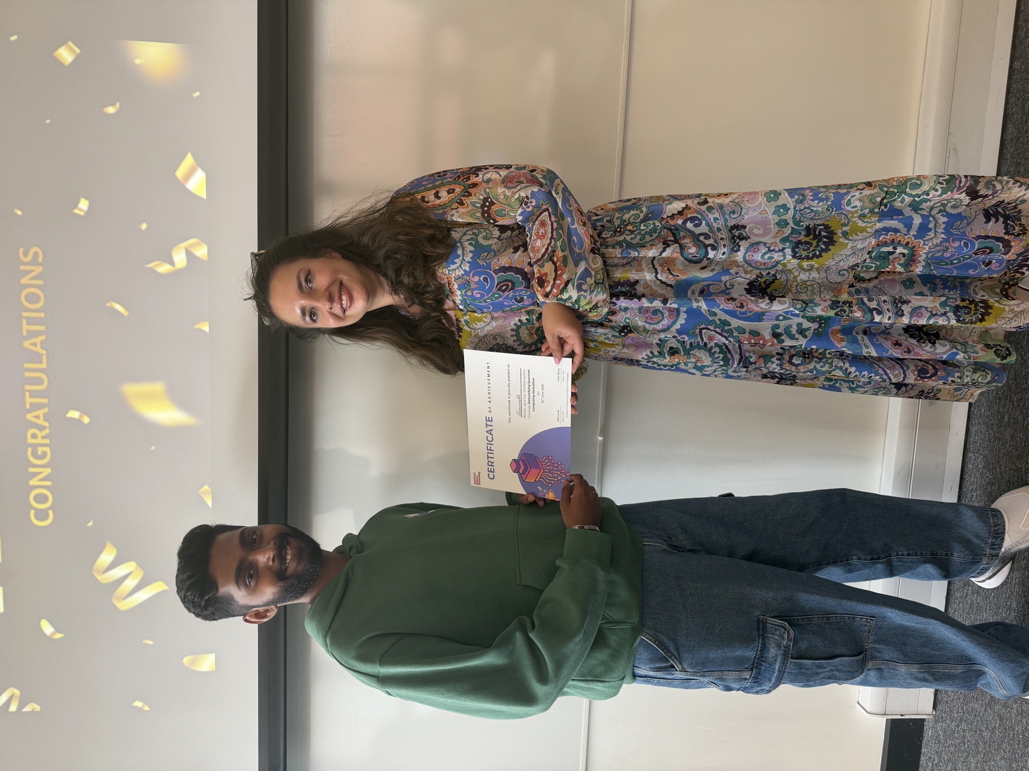 Hackathon win — Sheffield Hallam